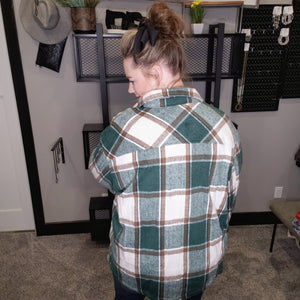 Where My Heart Calls Plaid Shacket