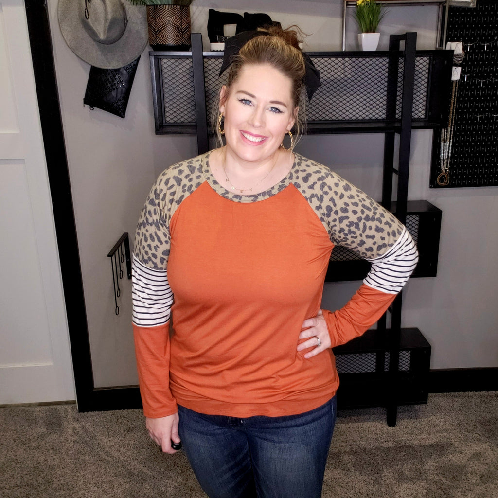 All In Favor Color Block Top