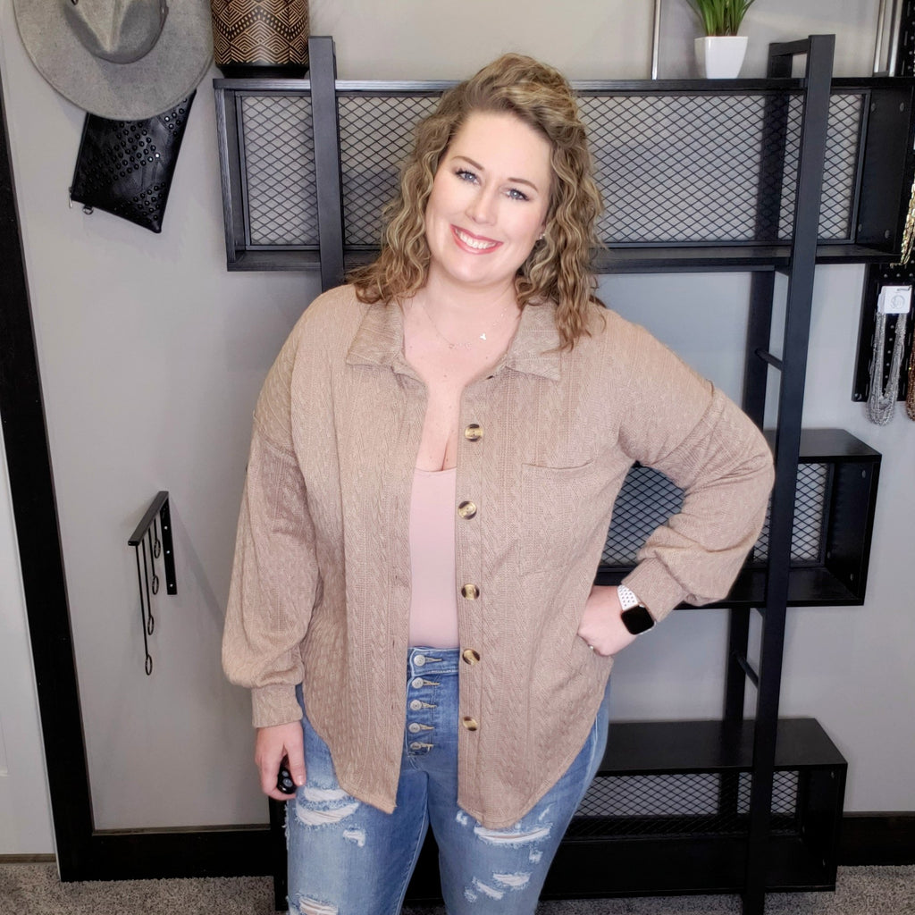 Good Times Roll Button-Up Top
