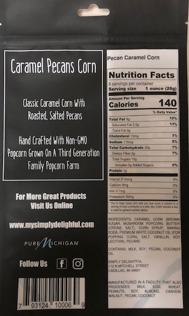 Caramel Pecan Popcorn - Simply Delightful