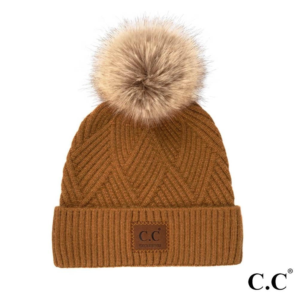 Maddie Stocking Hat - Camel - C.C. Brand