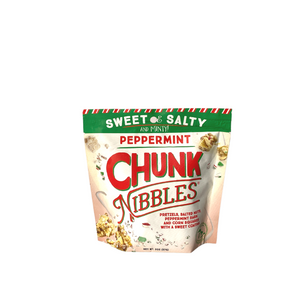 Holiday Peppermint Snack Mix - Chunk Nibbles