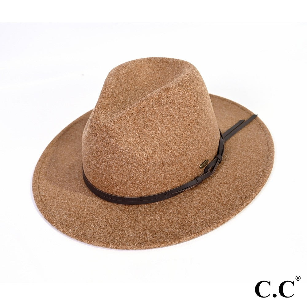 Talia Felt Panama Brim Hat -C.C. Brand