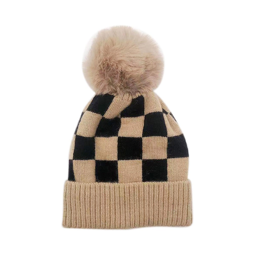 Tatum Checkered Stocking Hat
