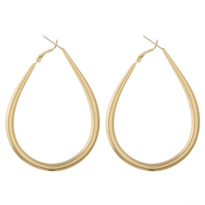 The Violet Hoop Earrings - Gold